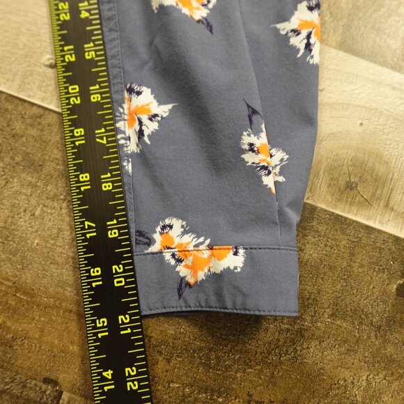 Duluth Trading DuluthFlex Sidewinder Tunic Women’s Small Slate Blue Floral - Picture 8 of 12